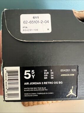 Jordan Air Jordan 3 Retro OG - White/Red/Blue